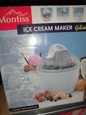  Wie NEU MONTISS Gelato-Maker,Eismaschine Speiseeis Eis-Maschine,ICE-Cream-Maker