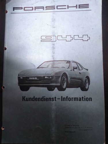 Porsche 944 kundendienst - 944,