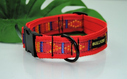 Halsband 4cm rot indianer - halsband,