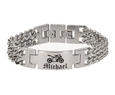 ID Edelstahl Armband mit