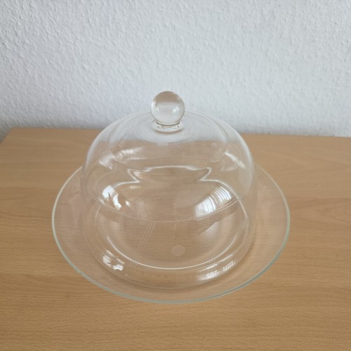Käseglocke aus glas mit - käseglocke,