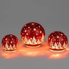 Deko-Kugel Frosty-Rot