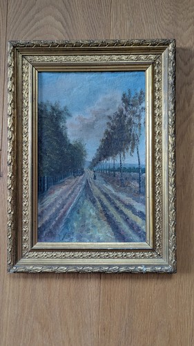 Antikes ölgemälde allee - antikes,