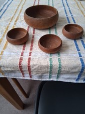 SCHALEN ECHTHOLZ SCHÖNE MASERUNG SET