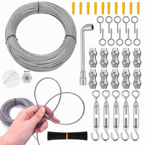 30m drahtseil edelstahl - 30m, set