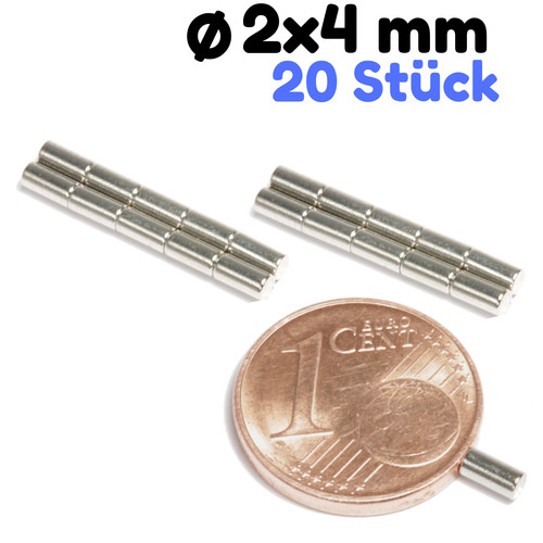 20x neodym magnete - neodym, stabmagnet