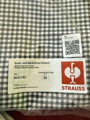 Koch bäckerhose stretch 52 - bäckerhose,