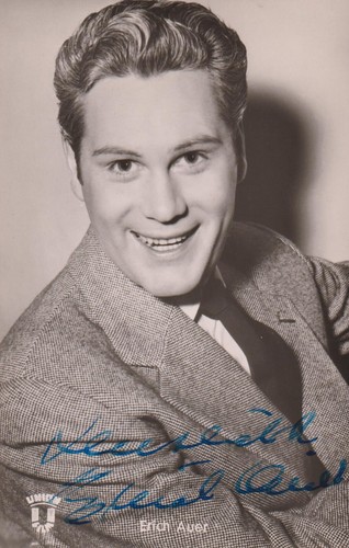 Erich auer original autogramm - erich,