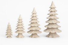 Handgeschnitzte Tanne Ahornholz Südtirol natur Baum Holz Deko DIY Basteln Set