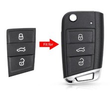 Tastenfeld Pad Gummi für Funk Schlüssel 3-Taste für VW Polo Golf 7 Skoda SEAT