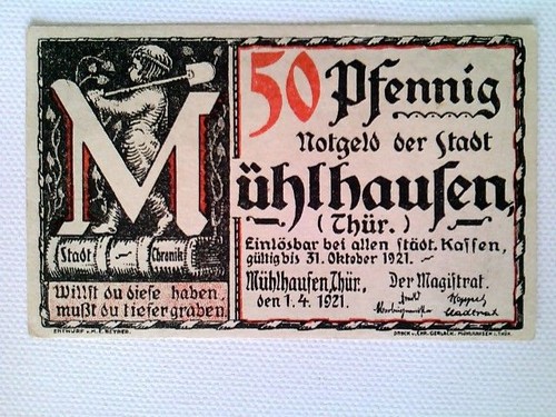 Banknoten notgeld stadt - banknoten,,