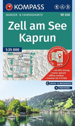 Kompass wanderkarte 030 zell - kompass,