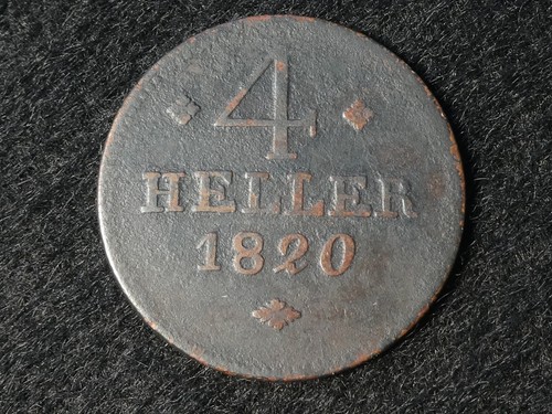Münze heller 1820 hessen - 4,