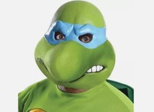 Teenage Mutant Ninja Turtles TMNT Leonardo Erwachsene Latex Halloween Maske 3/4 Kopf