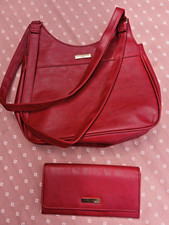 Handtasche Damen in Rot, Leder mit Geldbörse, ETERNAL love