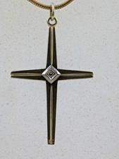 Goldanhänger Kreuz 14K/0,585
