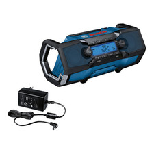 Bosch Radio GPB 18V-2 C Baustellenradio Musiksystem Akku Netzbetrieb Blau