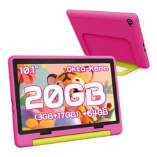 10-Zoll Kinder Tablet 20(3+17)GB RAM 64GB ROM Android 15 5000mAh IPS HD LCD