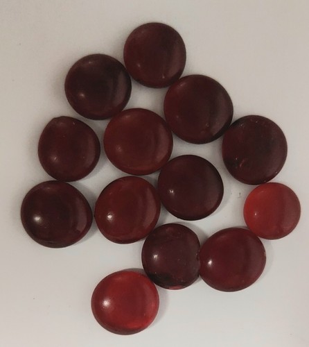 Rot glassteine nuggets - rot,