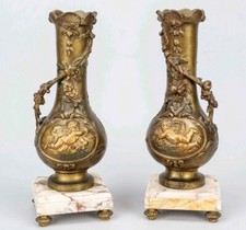 Paar dekorative Vasen / Beisteller, Ende 19. Jh.