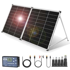 Solarkoffer 200W 18V Für 12V Batterie und Power Station mit Laderegler 2 USB-...