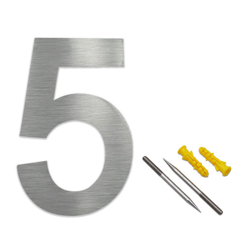 Hausnummer edelstahl h30cm - 5,