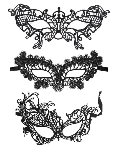 3pcs venezianische maske - 3pcs,