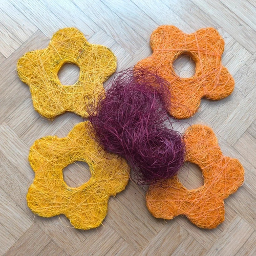 Sisalblumen zum basteln und - 4,