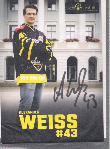 Autogramm alexander weiß - alexander,