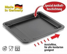 Backblech Herdbackblech ausziehbar Made in Germany Fisko verstellbar Pizzablech