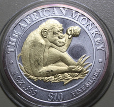 Somalia 10 Dollars 2002 Silber