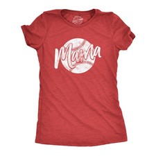 Womens Baseball Mama T Shirt