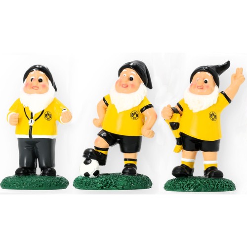 Bvb gartenzwerg set - gartenzwerg, 3-set
