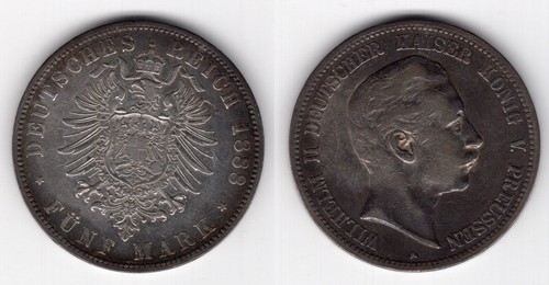 Preussen mark 1888 a - ,