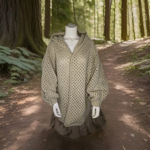 Jacke mit kapuze - jacke, beige