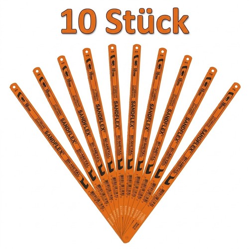 10x bahco sandflex metall - bahco, bi-metall