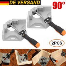 2tlg 90 Grad Schweißen Klemme Rechtwinkel Griff Gehrungszwinge Winkelspanner