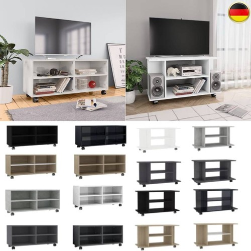 Schrank mit rollen lowboard - tv-schrank,