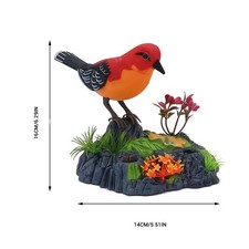 Electronic Talking Repeating Singing Chirping Bird With Motion Sensor