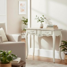 Creme Konsolentisch Holz