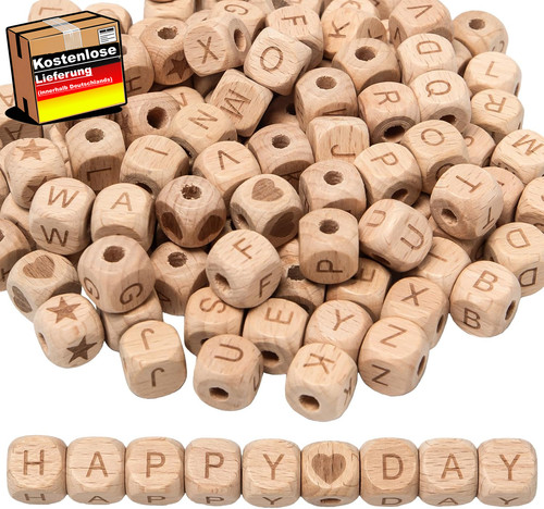 Holzbuchstaben perlen set - perlen,