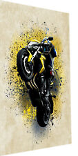 Leinwand Bilder Motorrad Abstrakt Wandbilder -Hochwertiger Kunstdruck