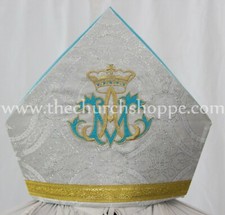 Neu Metallisch Silber Mitre