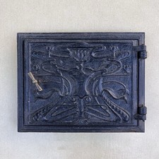 Antike Ofentür Kachelofen Jugendstil Gusseisen Kachelofentür