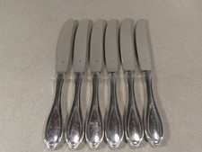 WMF englische Rose 6 Menü Messer 22,5 cm 90er Silberauflage