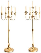 48"Tall Gold Metal Candelabra