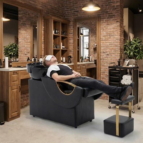 Friseur‑Waschbecken‑Stuhl