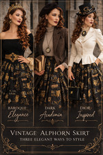 Vintage Trachtenrock Alphorn