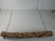 Vogelschaukel aus Korkast mit Edelstahlkette,Papagei, Nymphensittich