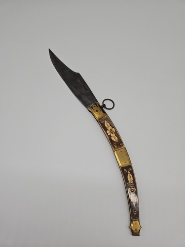 Klappmesser messing horn - -,